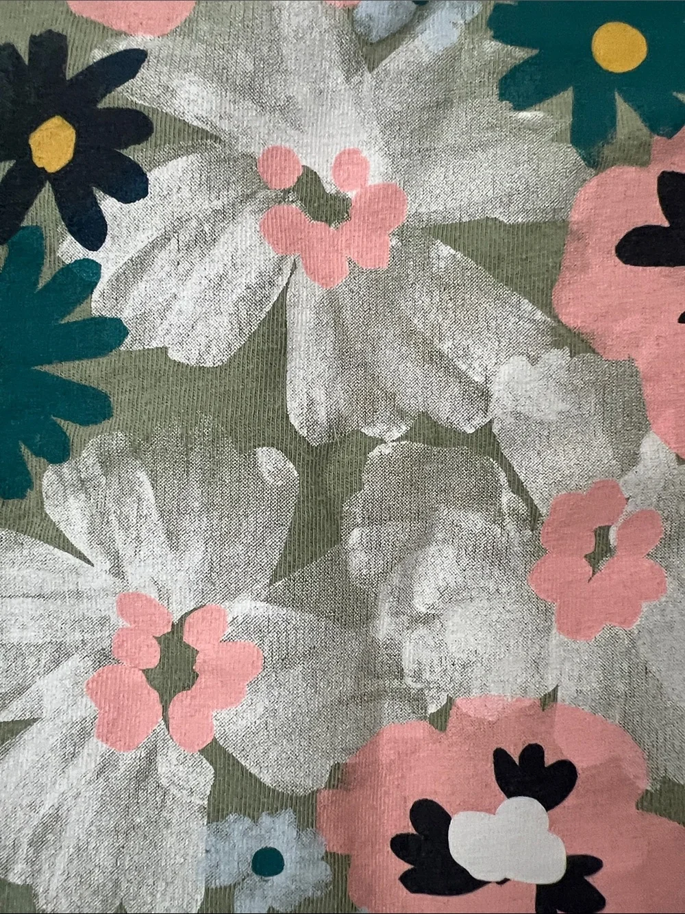 Carter's Sage Green Long-Sleeve Floral 'Family Forever' Tee
